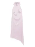 Amsale asymmetric halter dress - Purple