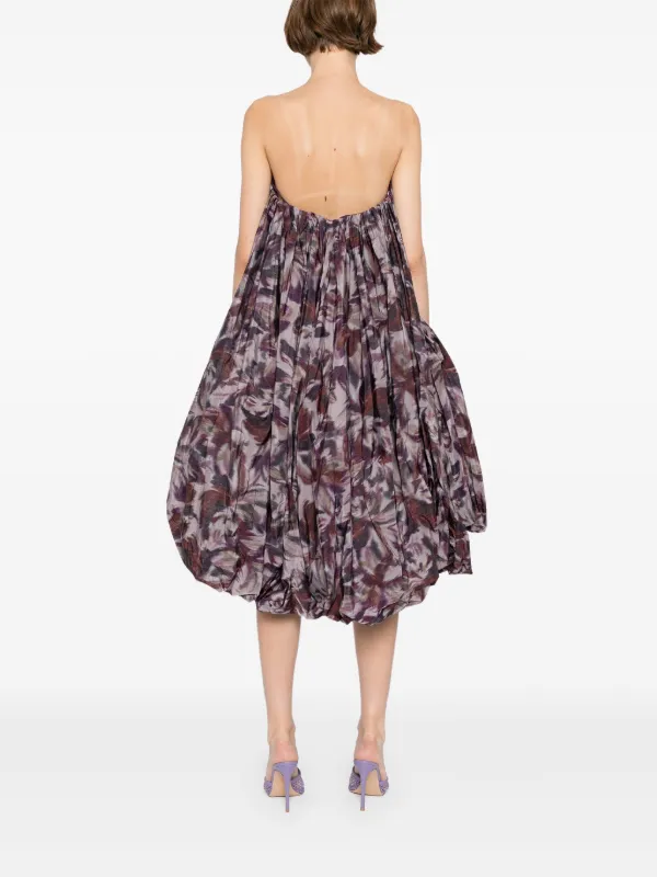 sachin and babi light blue dress Amsale drop-waist bubble-hem Dress | Purple
