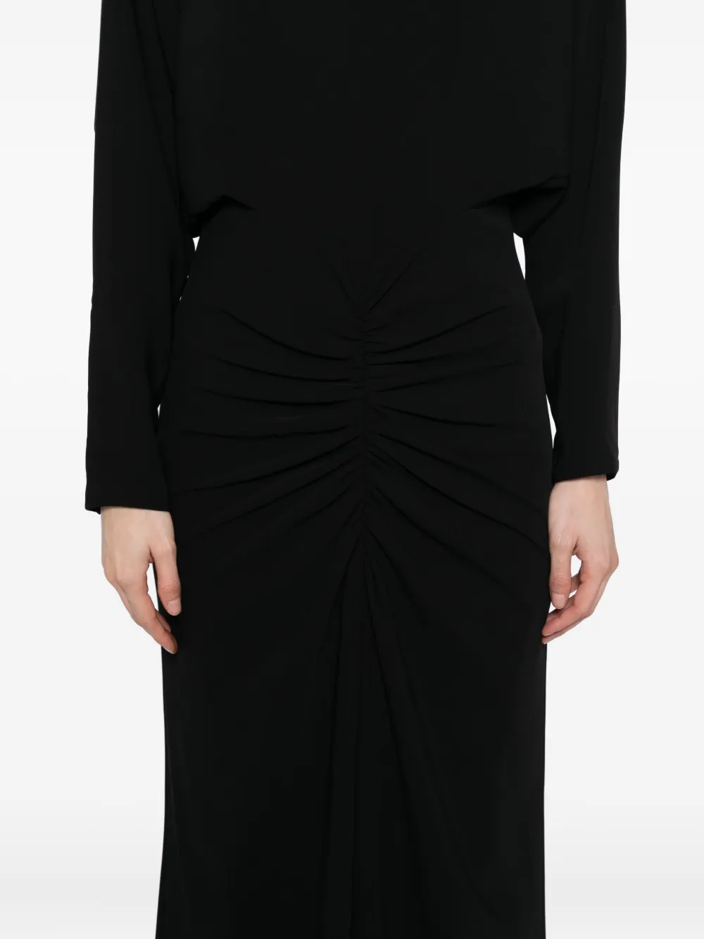 Amsale Dolman jurk Zwart