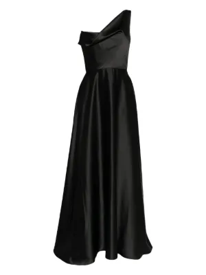 Alexander McQueen Slashed Harness Midi Dress | Black | FARFETCH