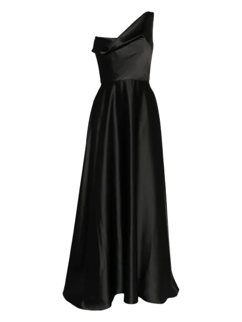 Amsale one-shoulder draped gown