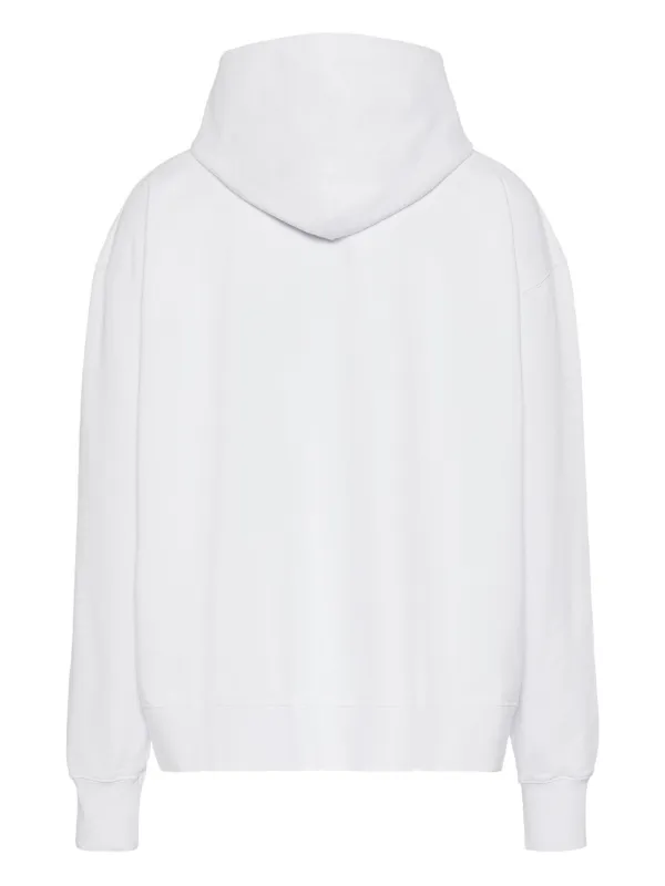 【送料&関税込】Maison Margiela Cotton Hoodie Maison Margiela logo-embroidered Cotton Hoodie | Black