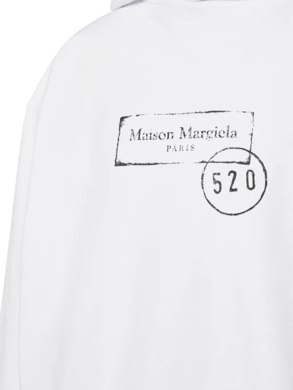 Maison Margiela Cotton Hoodie | White | FARFETCH RO