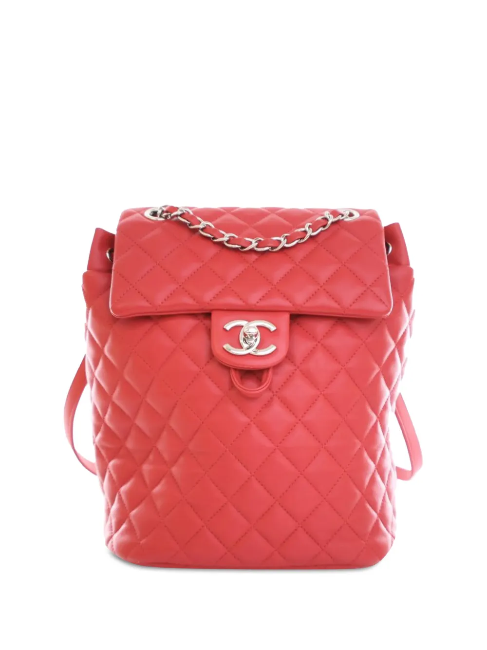 CHANEL Pre-Owned 2016-2017 スモール ラムスキン アーバンスピリット バックパック - レッド CHANEL Pre-Owned 2016-2017 スモール ラムスキン アーバンスピリット バックパック - レッド