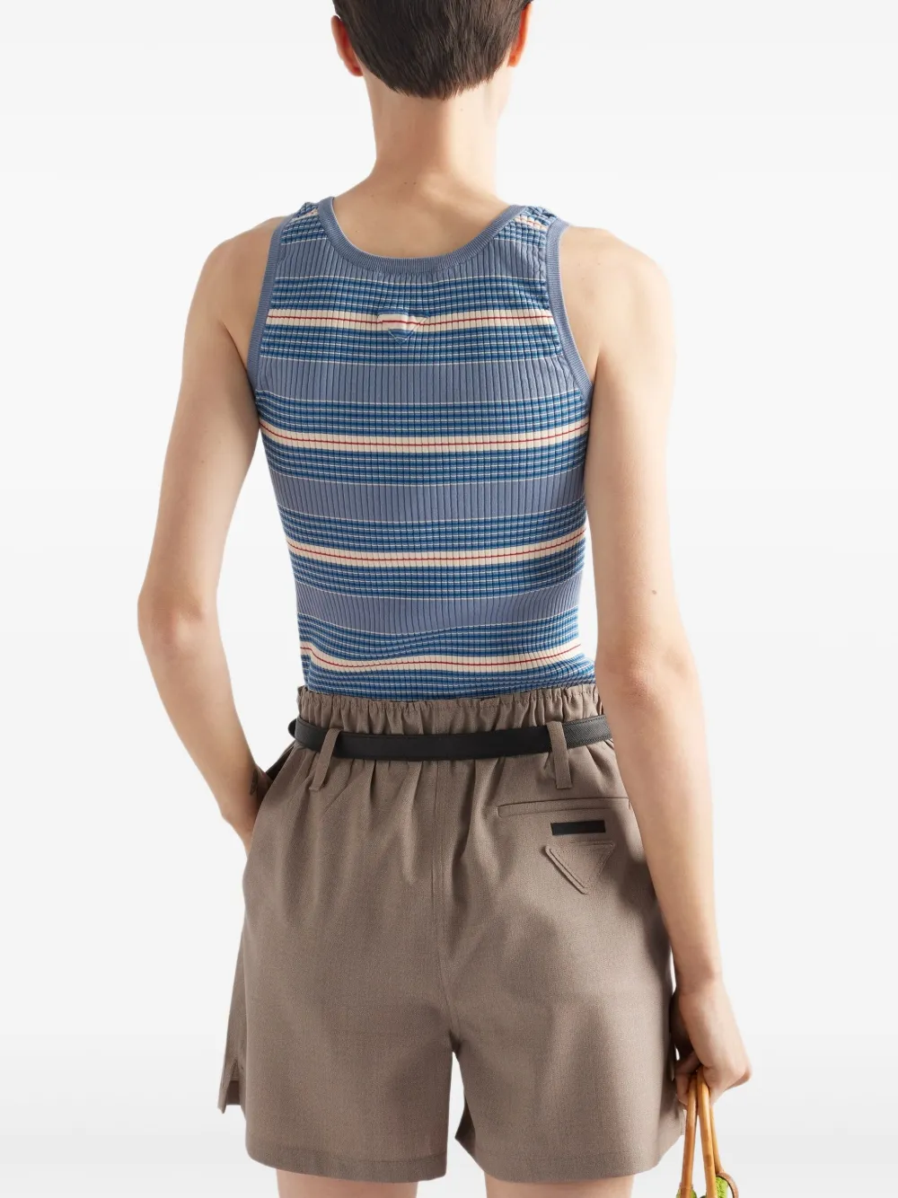 Prada Gestreepte tanktop Blauw