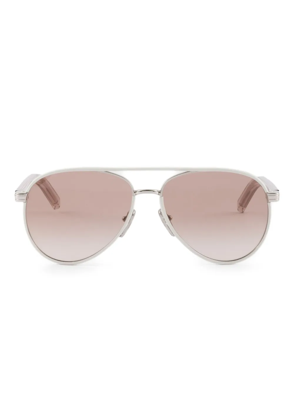 Prada Eyewear Zonnebril met piloten montuur Wit