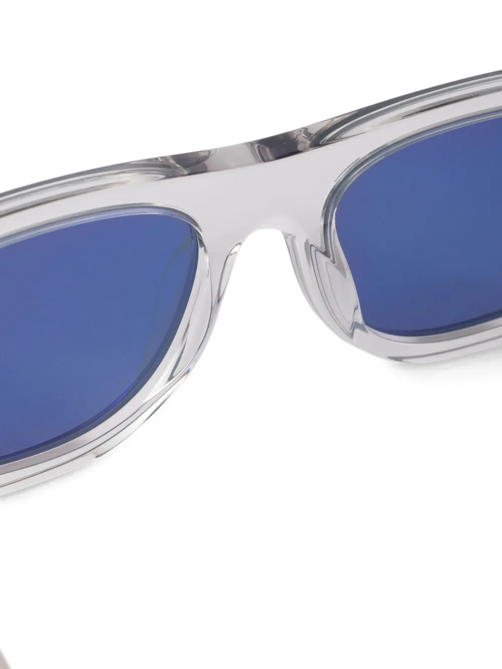 Prada Eyewear Zonnebril met doorzichtig montuur Grijs