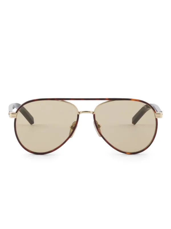 Prada Eyewear パイロット サングラス | ブラウン | FARFETCH JP