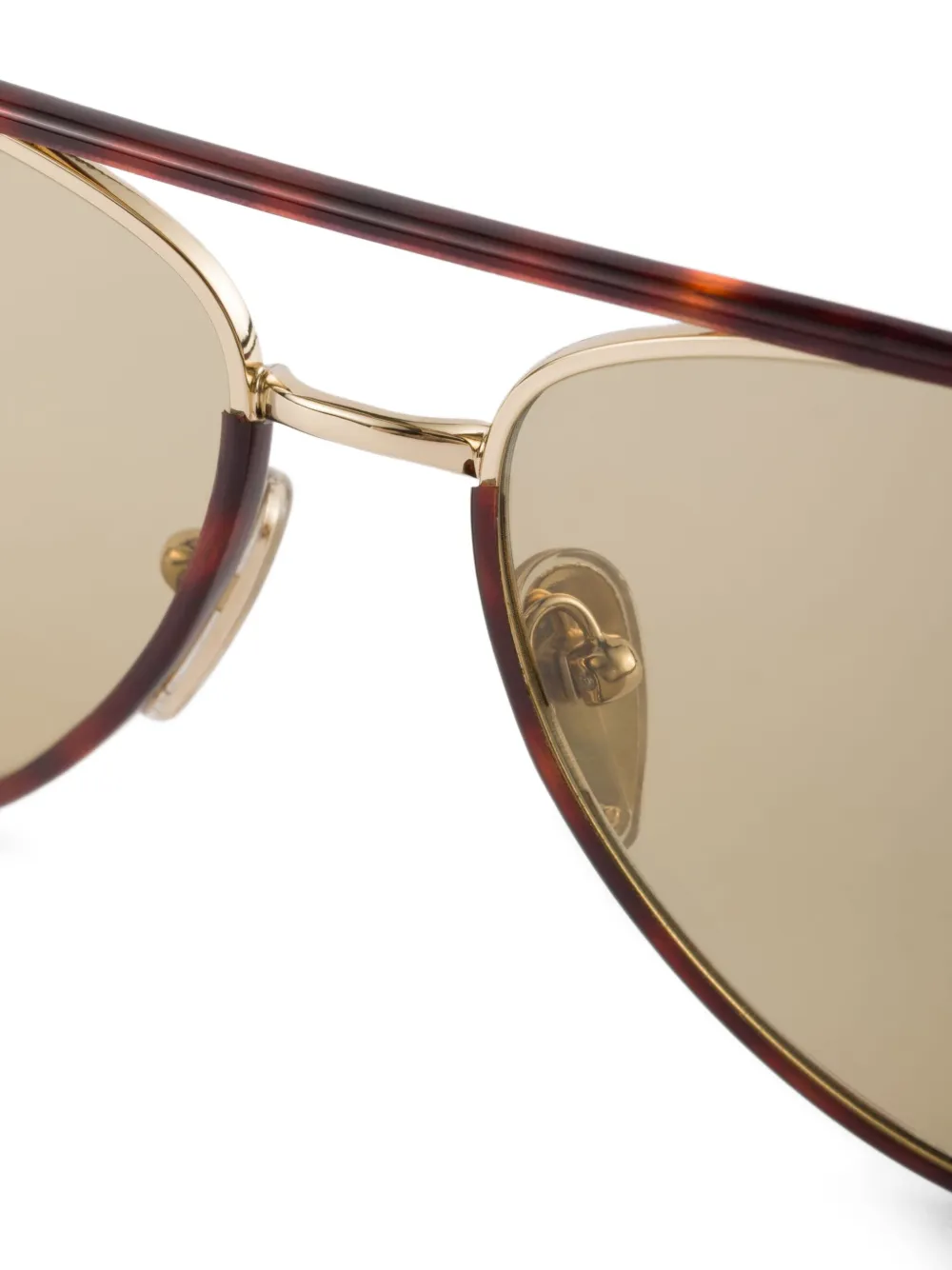 Prada Eyewear Zonnebril met piloten montuur Bruin