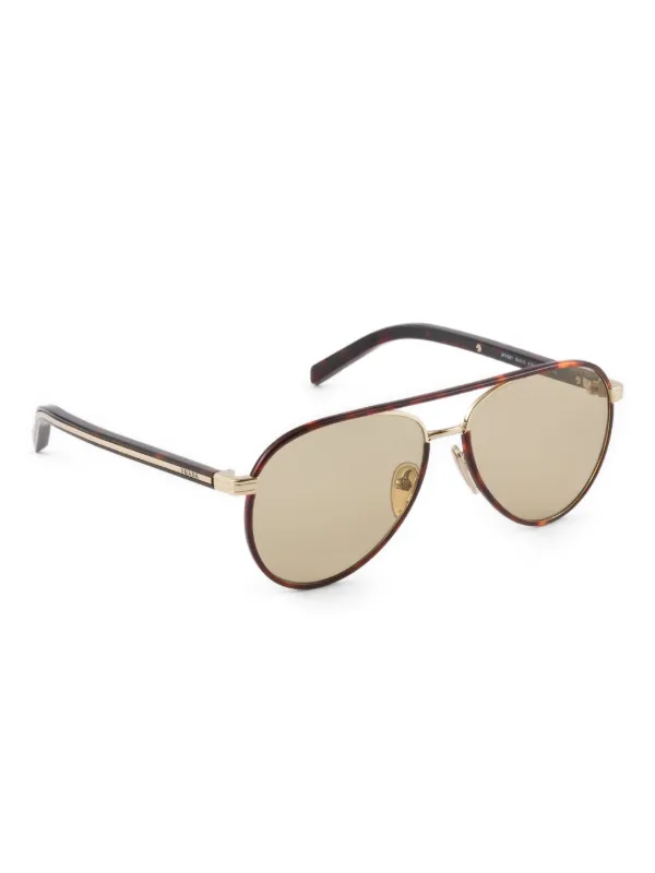 Prada Eyewear パイロット サングラス | ブラウン | FARFETCH JP