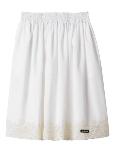 Miu Miu poplin skirt
