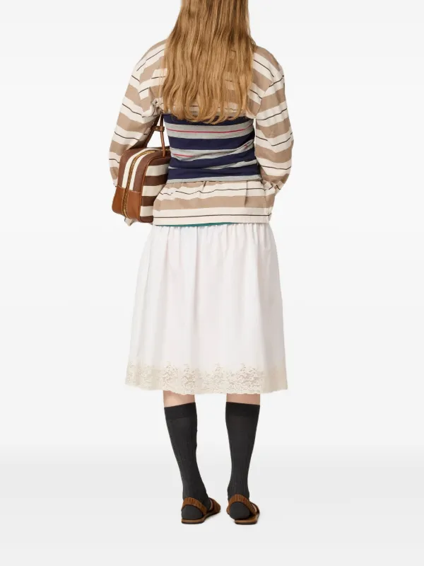 MIU MIU WHITE コットン スカート 29838162_58903338_600.jpg