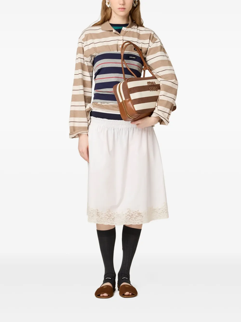 Miu Miu poplin skirt | Pleated Skirts | Image 2