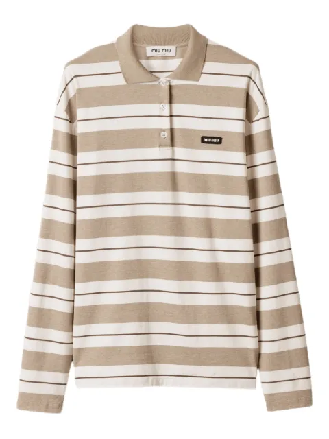 Miu Miu striped polo shirt