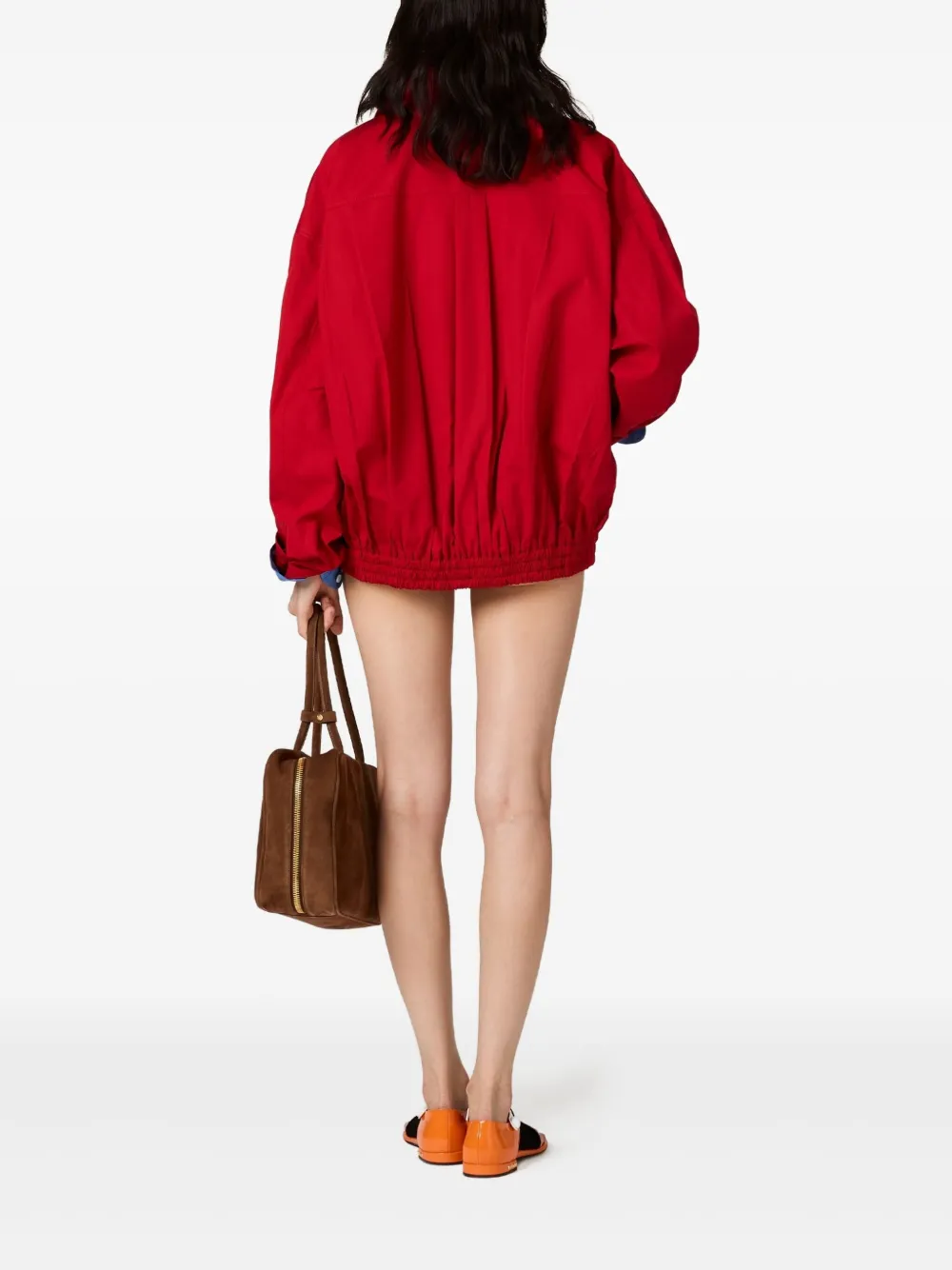 MIU MIU POPLIN BOMBER JACKET