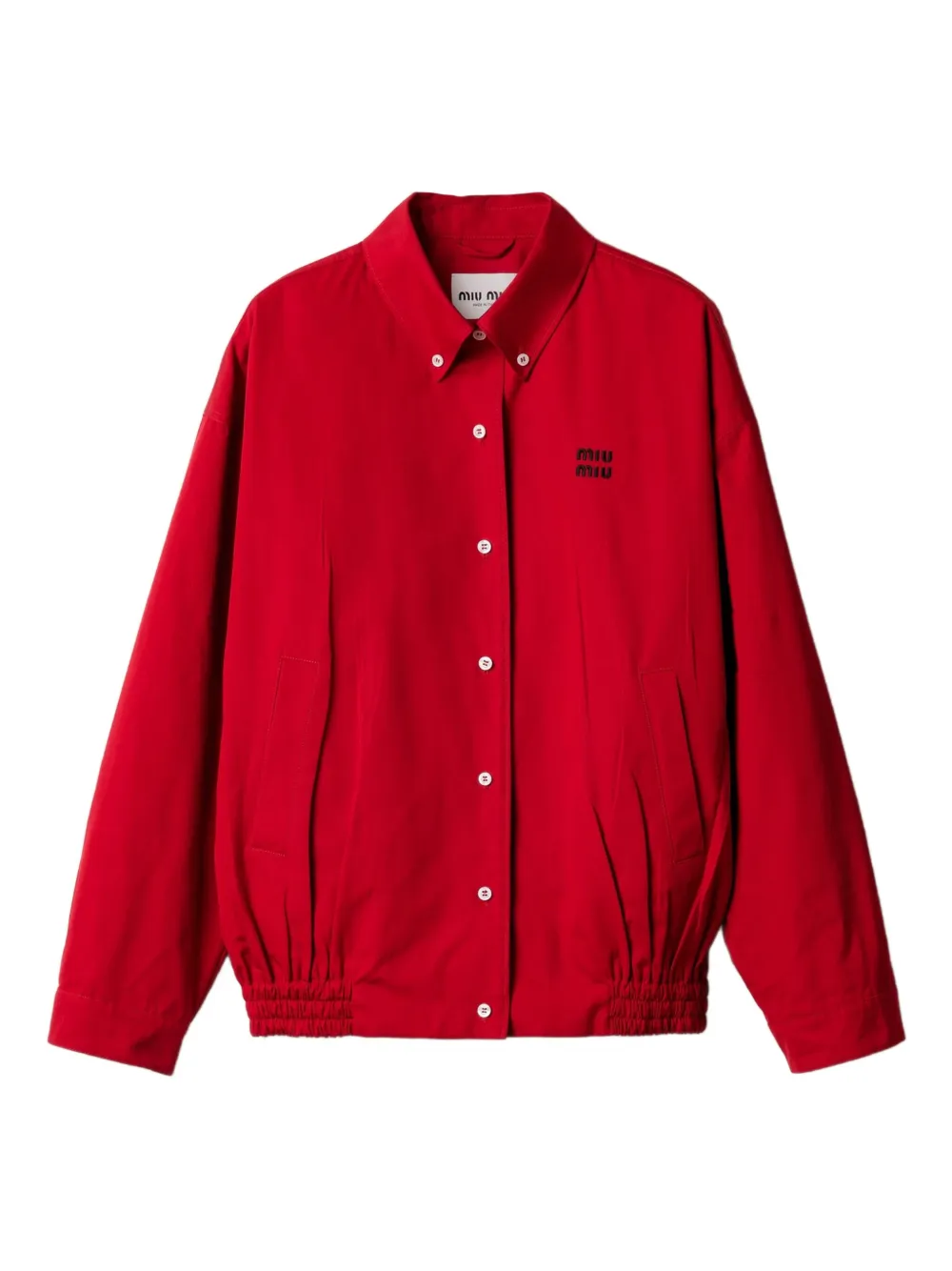 Miu Miu poplin bomber jacket | Rot | Image 1
