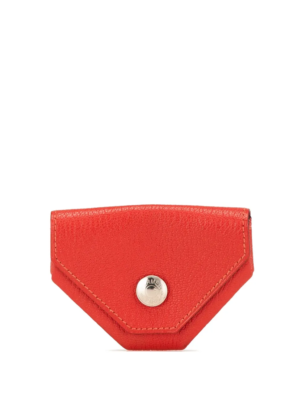Hermès Pre-Owned 2017 シェーブル ル ヴァン キャトル コインケース - レッド Hermès Pre-Owned 2017 シェーブル ル ヴァン キャトル コインケース - レッド