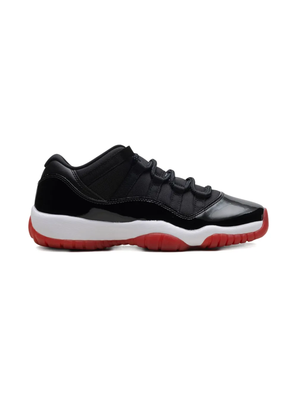 Jordan Kids Air Jordan 11 Retro Low Bred GS "Black White Varsity Red" sneakers Zwart