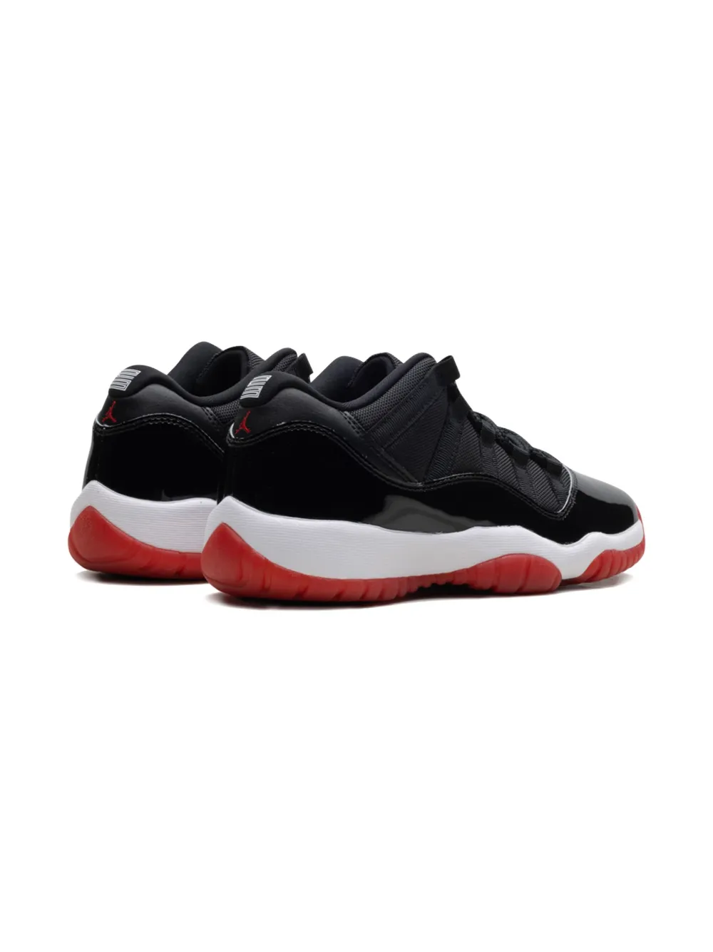 Jordan Kids Air Jordan 11 Retro Low Bred GS "Black White Varsity Red" sneakers Zwart