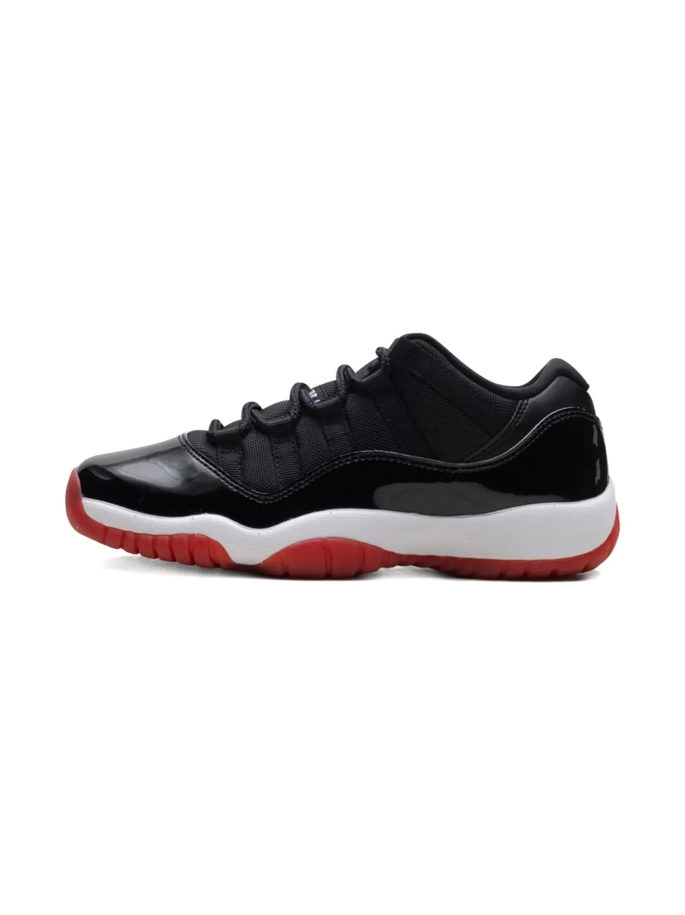 Jordan Kids Air Jordan 11 Retro Low Bred GS "Black White Varsity Red" sneakers Zwart