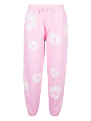 Denim Tears The Cotton Wreath Track Pants | Blue | FARFETCH