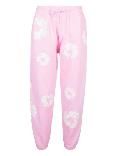 Denim Tears Pantaloni sportivi The Cotton Wreath "Powder Pink"
