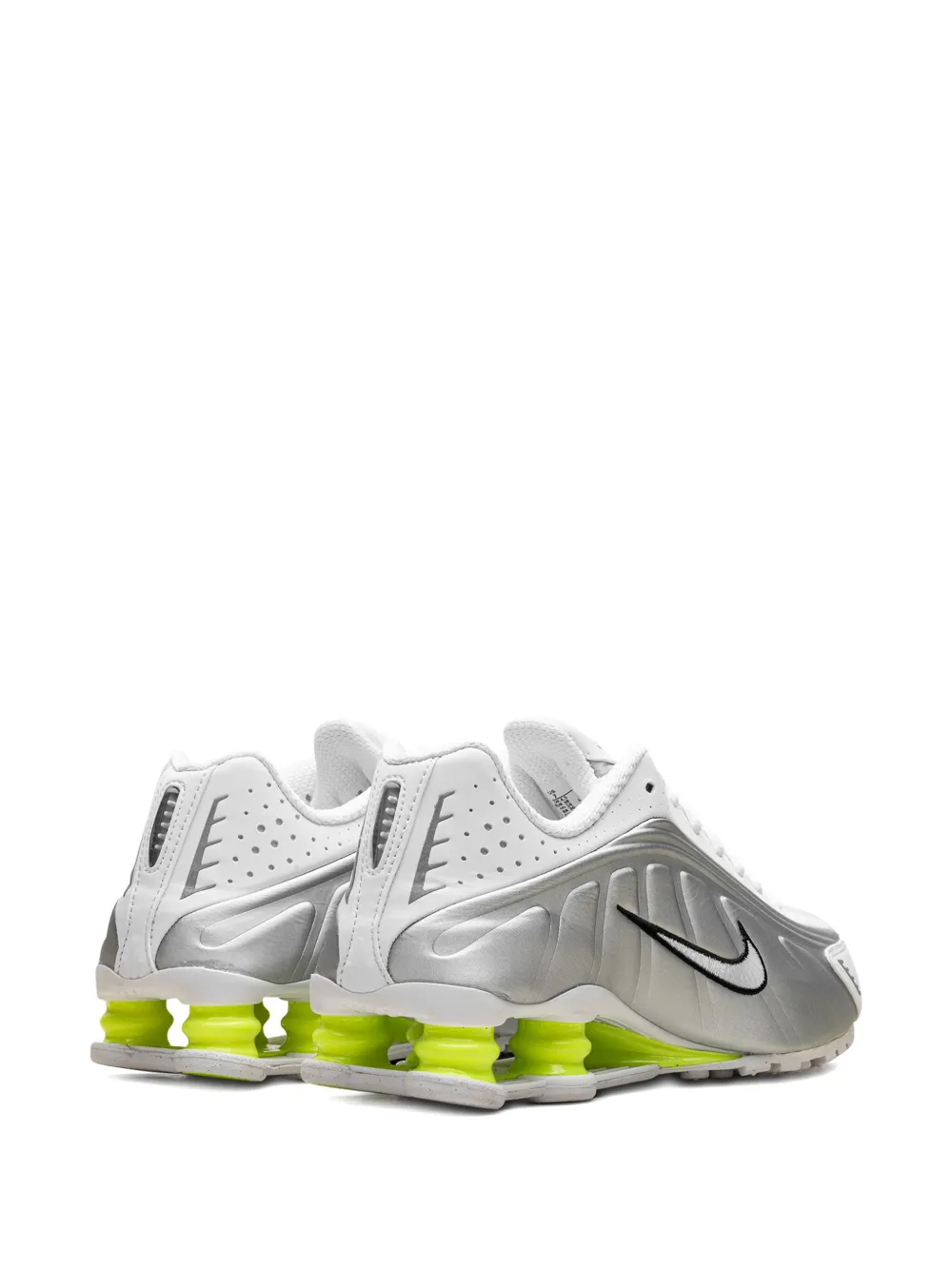 Nike Shox R4 "White Metallic Silver Volt" sneakers Wit