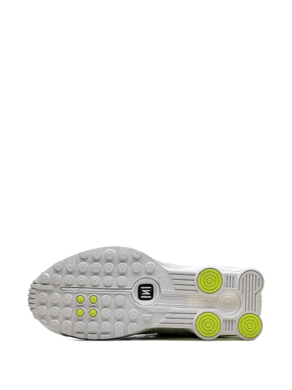Nike Shox R4 "White Metallic Silver Volt" sneakers Wit