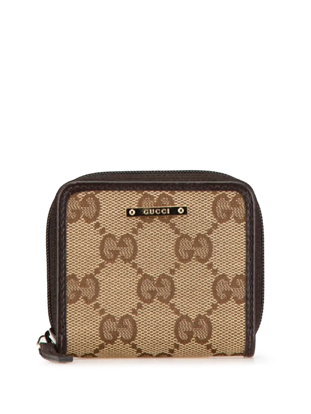Gucci Pre-Owned Pouch portamonete in tela GG 2000-2015 | marrone | Image 1
