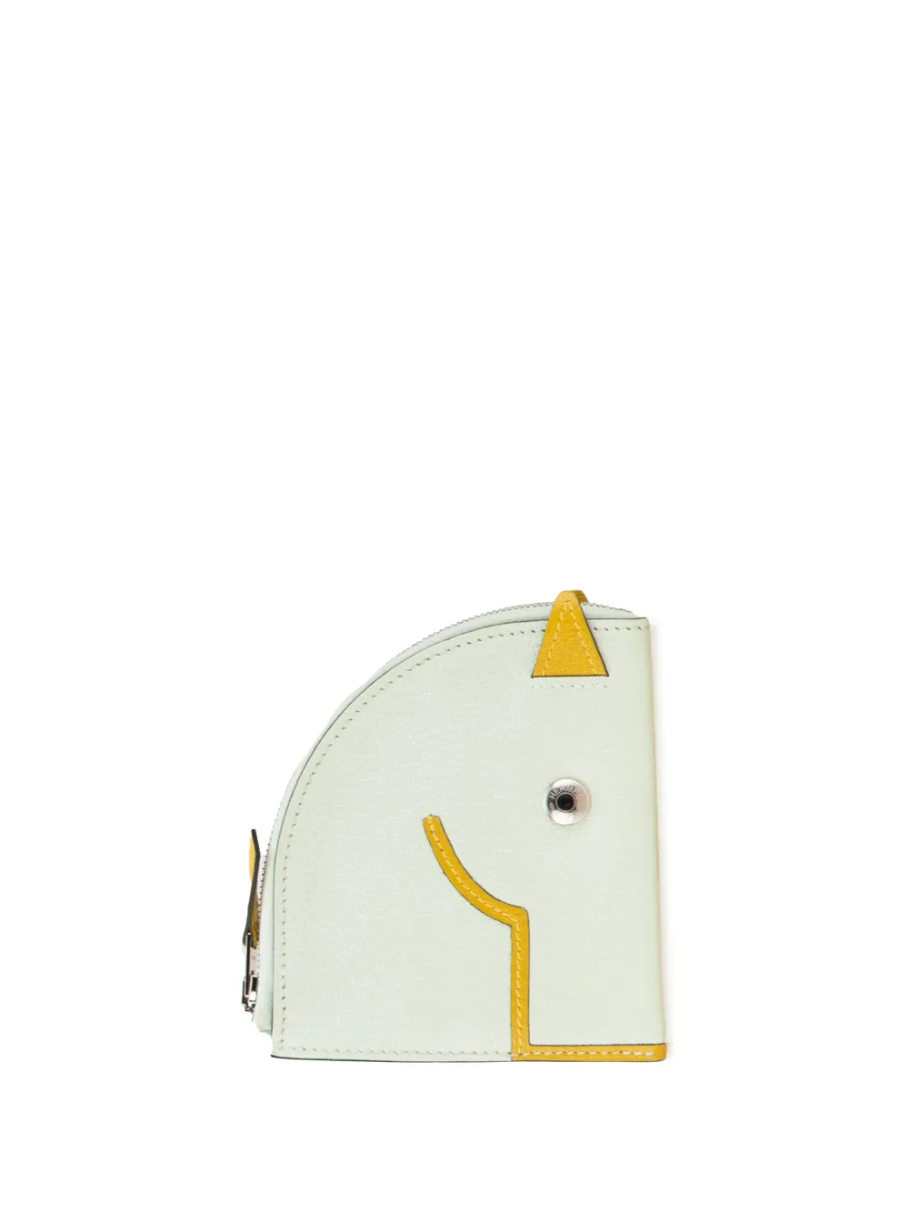Hermès Pre-Owned 2023 シェーブル ミゾール パドック パース コインケース - グリーン Hermès Pre-Owned 2023 シェーブル ミゾール パドック パース コインケース - グリーン