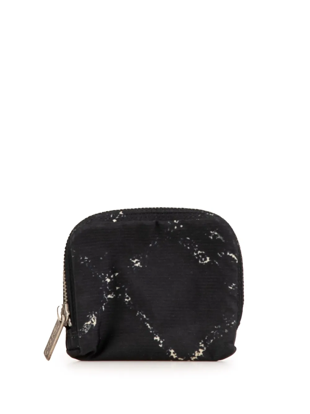 CHANEL Pre-Owned 1997-1999 オールド トラベル ライン コインケース - ブラック CHANEL Pre-Owned 1997-1999 オールド トラベル ライン コインケース - ブラック