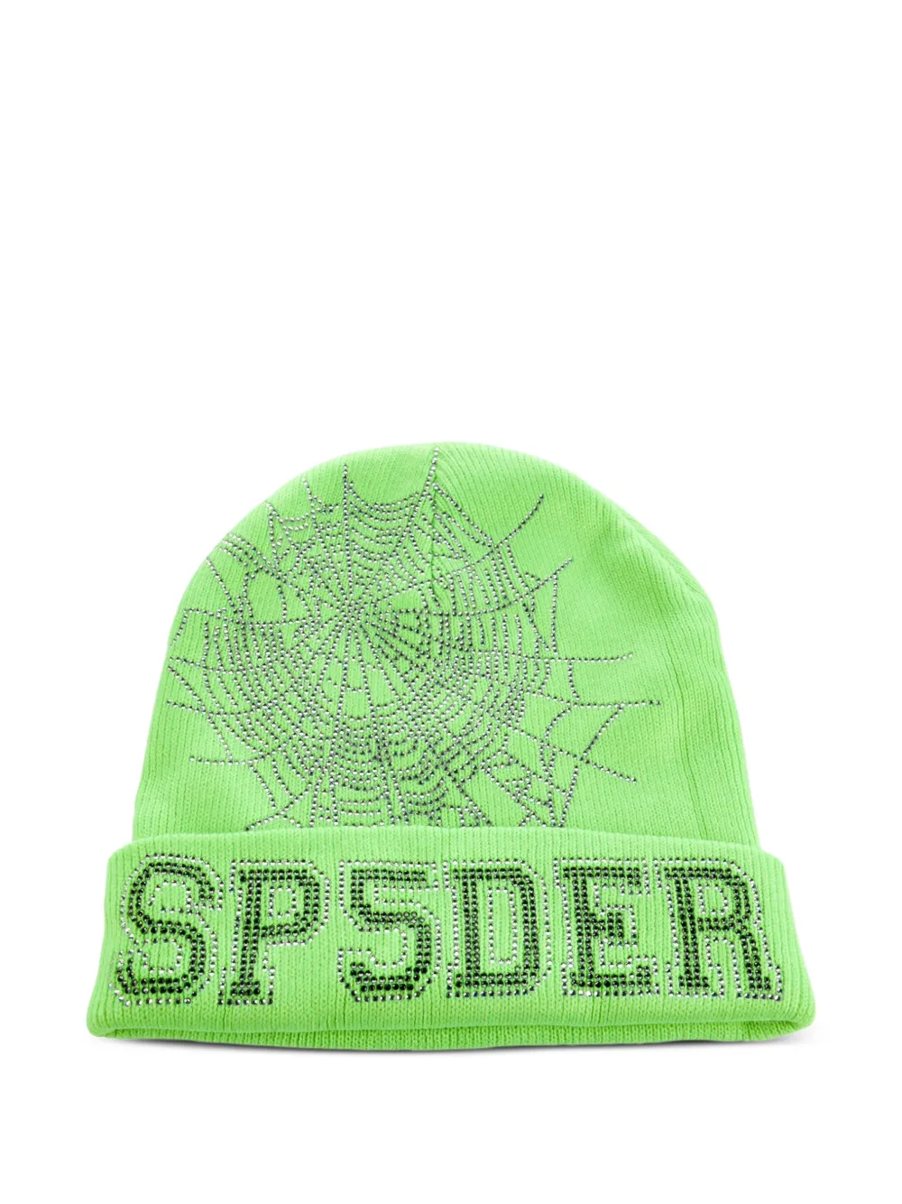 rhinestone-embellished beanie