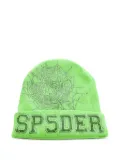 SP5DER rhinestone-embellished beanie - Green