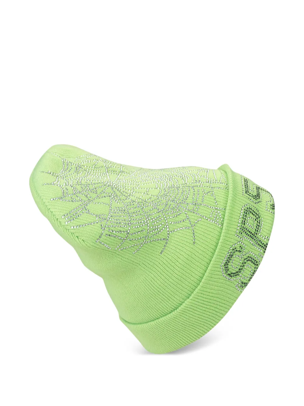 rhinestone-embellished beanie