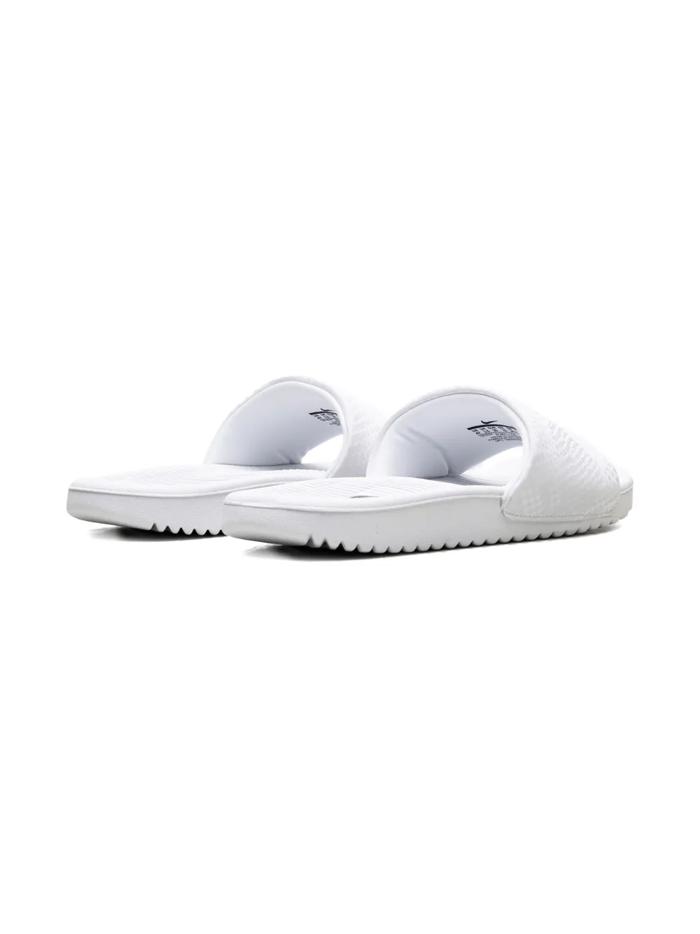 Nike Kids Kawa "Kobe Bryant Triple White" slides