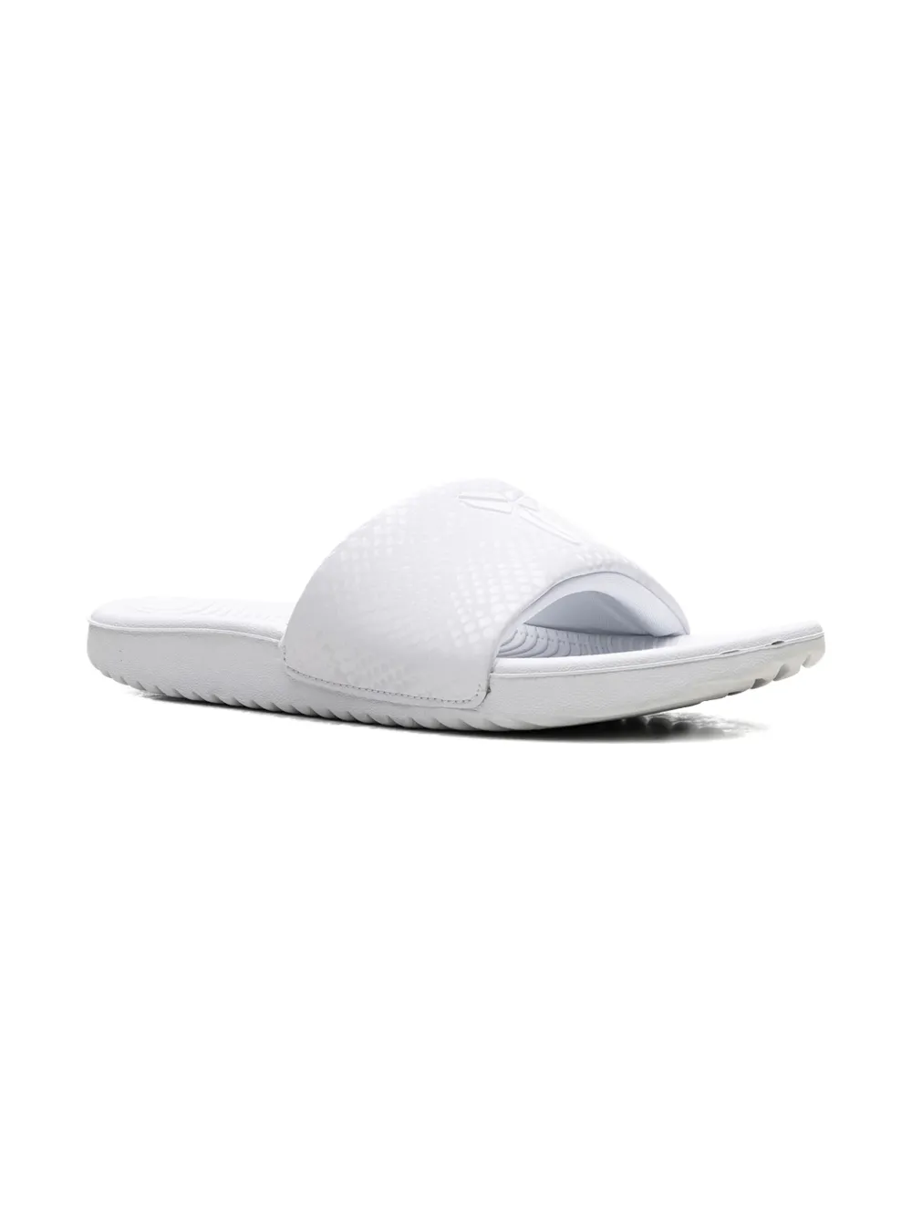 Nike Kids Kawa "Kobe Bryant Triple White" slides