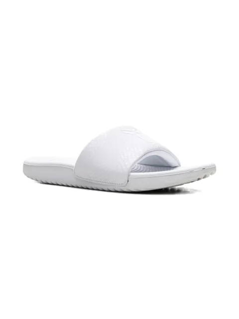 Nike Kids Kawa "Kobe Bryant - Triple White" slides 