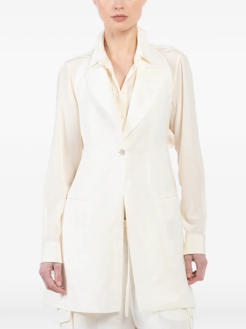 Masnada halterneck pocket gilet - Toni neutri