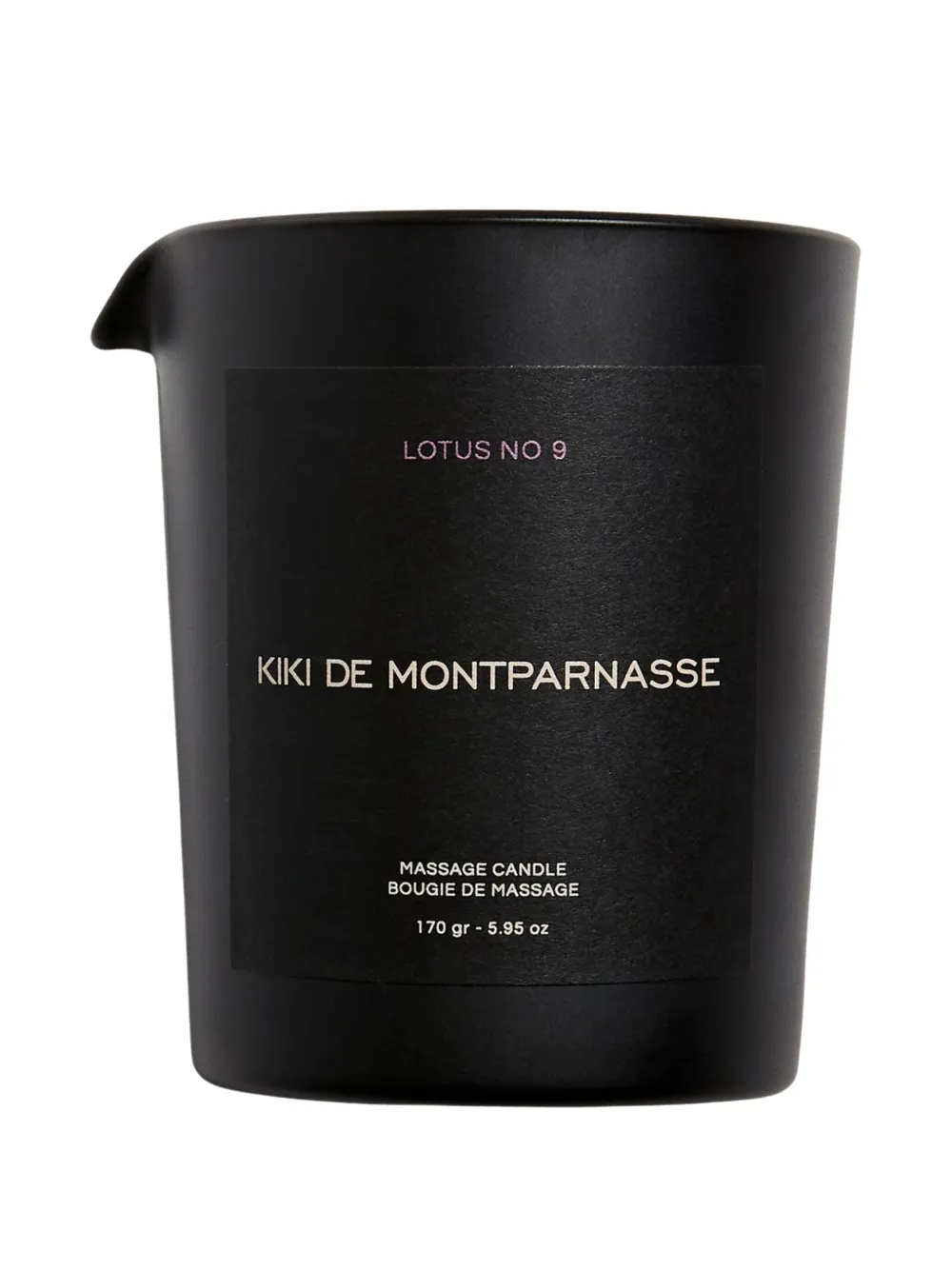 Kiki de Montparnasse Lotus N. 09 massage oil candle | Black | Image 1