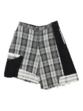 COMMUNS checked bermuda shorts - Grey