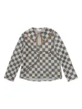 COMMUNS checked shirt - Black