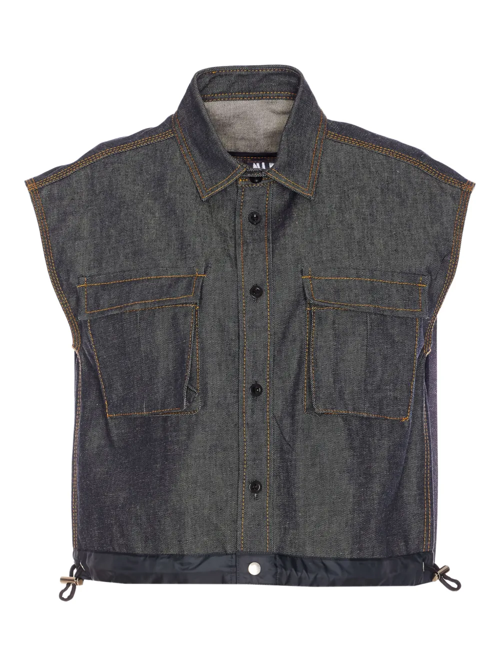 sacai camisa de mezclilla | gris | Image 1