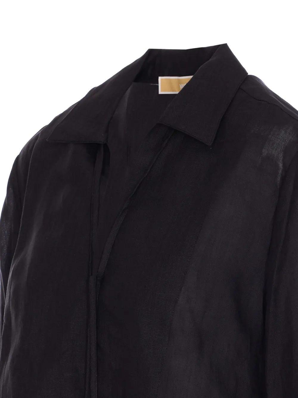 Michael Kors Ramie blouse Zwart