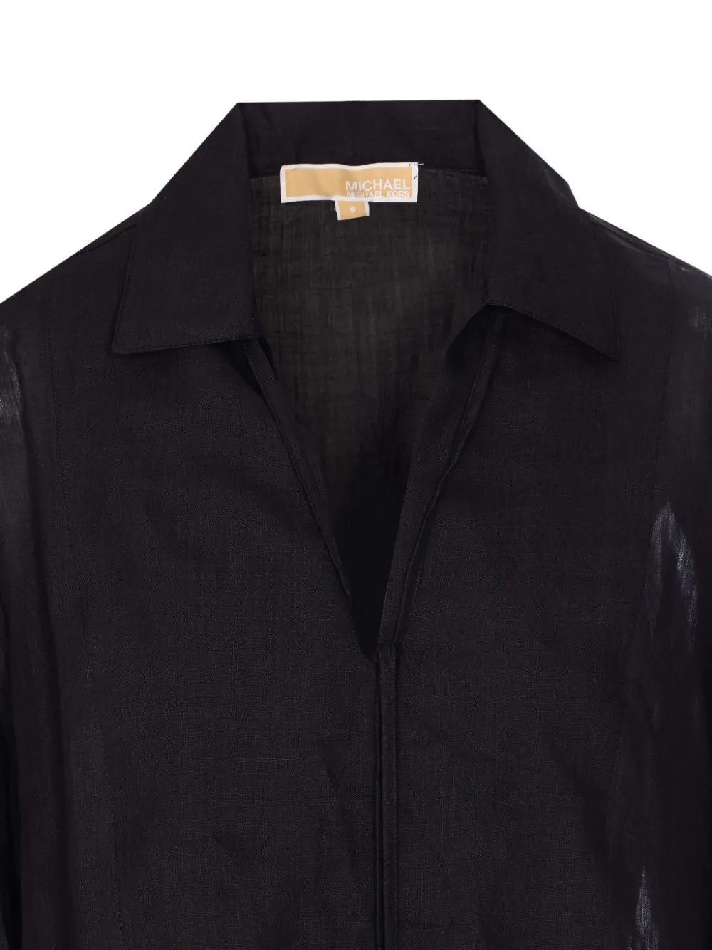 Michael Kors Ramie blouse Zwart
