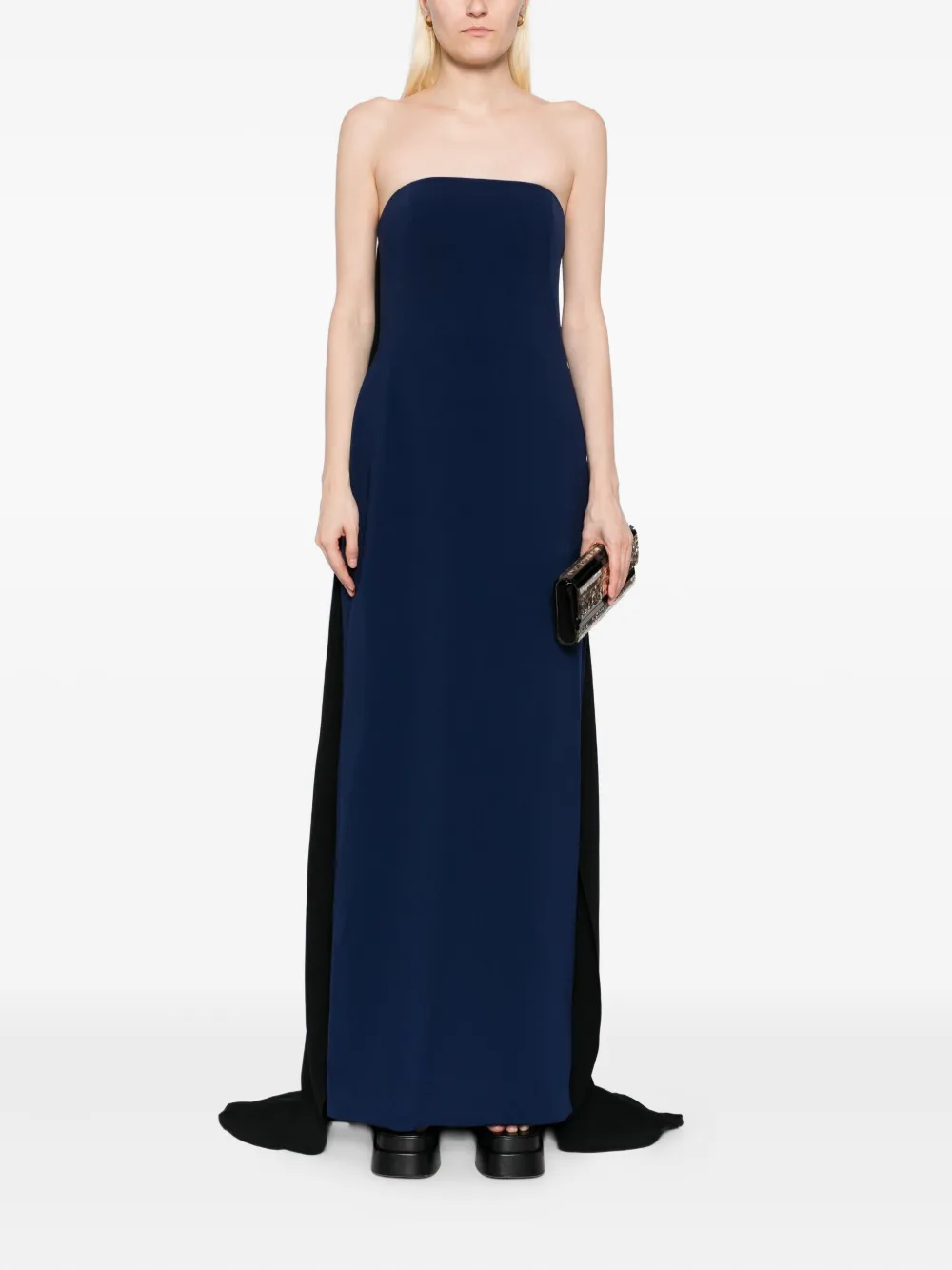 Amsale Avondjurk Blauw