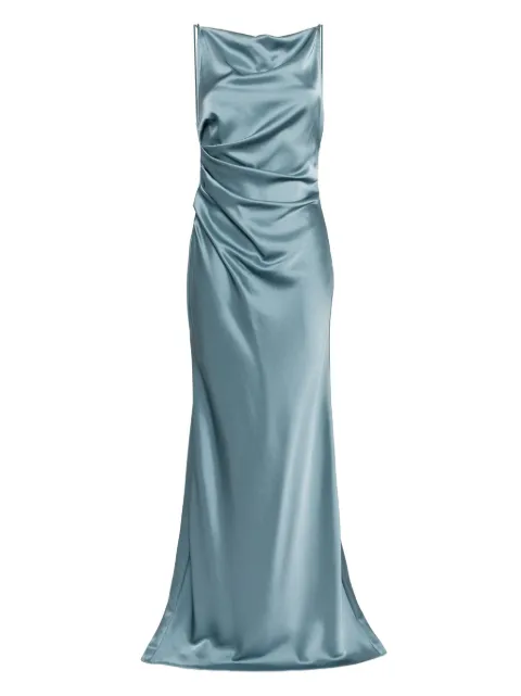 Amsale spaghetti-straps low-back dress
