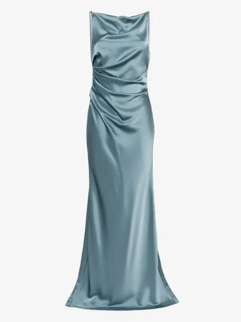 Amsale spaghetti-straps low-back dress