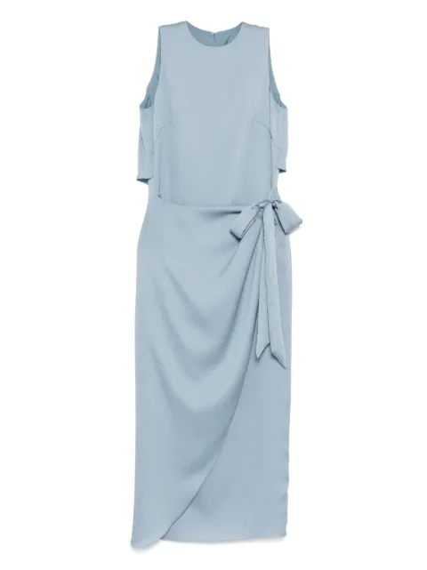 Amsale vestido drapeado con falda