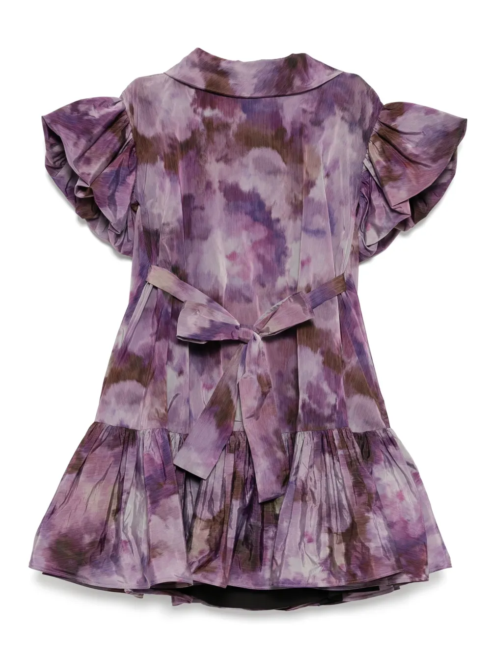 taffeta trapeze dress