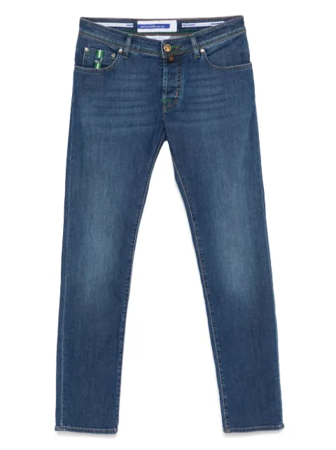 Jacob Cohën logo-patch jeans